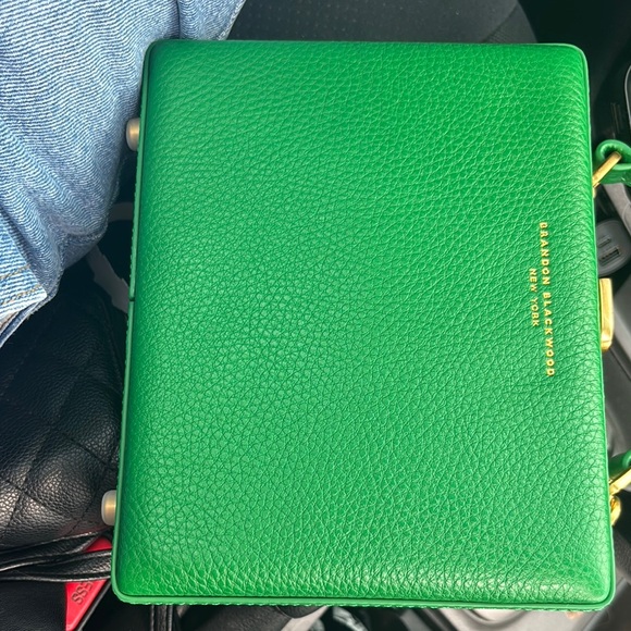 Brandon Blackwood Green Mini Bag with Textured Finish - Picture 2 of 4